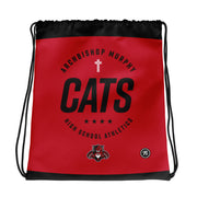 AMHS 'Excellence' red cinch bag
