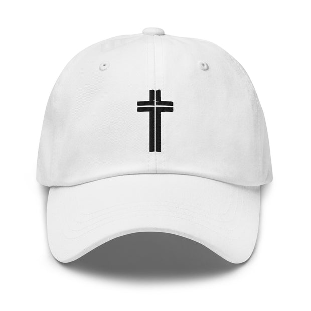 AMHS unstructured dad hat<br>with b/w Cross logo