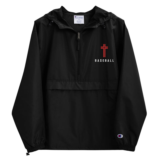 AMHS 'Icon' Baseball embroidered Champion® packable jacket (b)