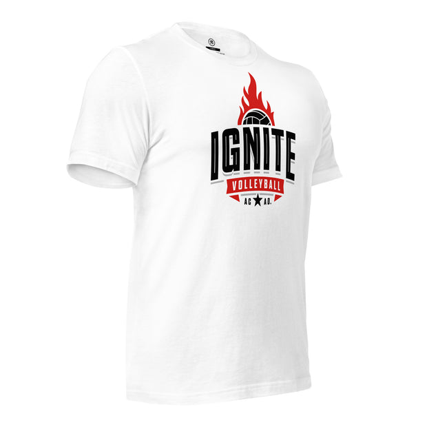 Ignite Volleyball Acad. t-shirt (wht)