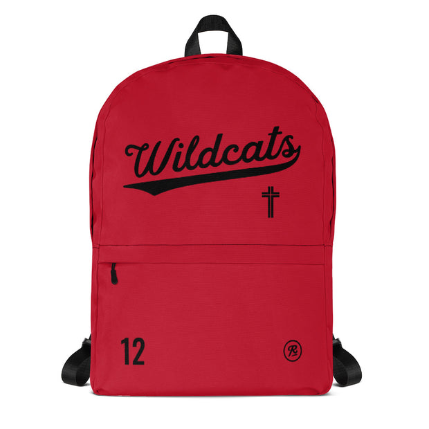AMHS 'VNTG ATHL' customizable medium-sized backpack (r/b)