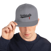 AMHS 'VNTG ATHL' snapback hat (black on silver)