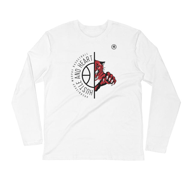 AMHS 'Hustle & Heart' Wildcat l/s fitted crew